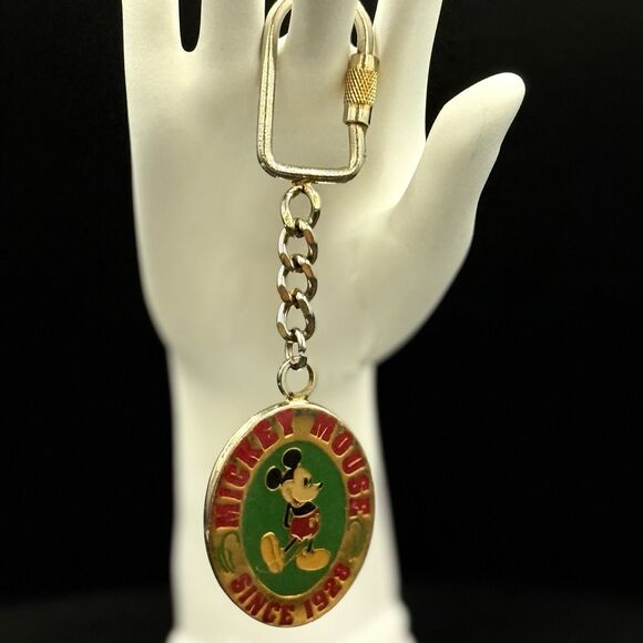 Vintage Disney Ellon Signed Mickey Mouse Since 1998 Keyring - Picture 7 of 7